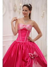 Coral Red Ball Gown Sweetheart Floor-length Satin   Appliques with Beading Quinceanera Dress