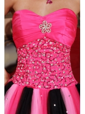 Multi-color Ball Gown Sweetheart Floor-length Tulle Beading Quinceanera Dress