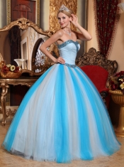 Multi-color Ball Gown Sweetheart Floor-length Tulle Beading Quinceanera Dress