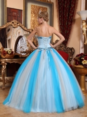 Multi-color Ball Gown Sweetheart Floor-length Tulle Beading Quinceanera Dress