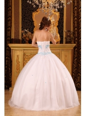 Baby Pink Ball Gown Strapless Floor-length Satin and Organza Embroidery  Quinceanera Dress