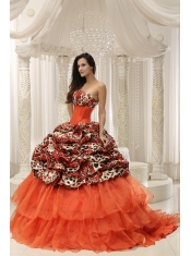 Quinceanera Dress With Beaded Decorate