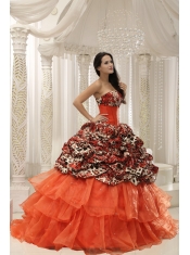 Quinceanera Dress With Beaded Decorate