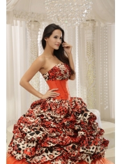 Quinceanera Dress With Beaded Decorate