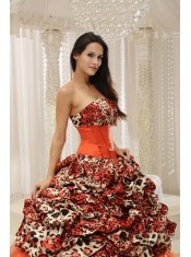 Quinceanera Dress With Beaded Decorate