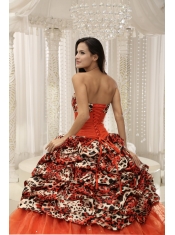 Quinceanera Dress With Beaded Decorate