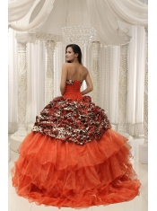 Quinceanera Dress With Beaded Decorate