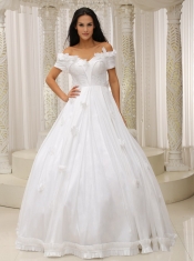 Quinceanera Dress Ball Gown and Off The Shoulder Appliques Customize For Church
