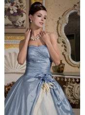 Quinceanera Dress Ball Gown Sweetheart Floor-length Taffeta and Organza Beading