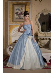 Quinceanera Dress Ball Gown Sweetheart Floor-length Taffeta and Organza Beading