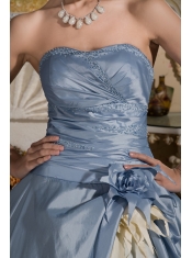 Quinceanera Dress Ball Gown Sweetheart Floor-length Taffeta and Organza Beading