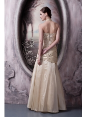Prom Dress A-line Halter Floor-length Taffeta Ruch