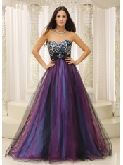 Prom Dress  Leopard Sweetheart and Belt  Colorful Tulle