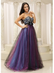 Prom Dress  Leopard Sweetheart and Belt  Colorful Tulle