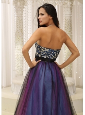 Prom Dress  Leopard Sweetheart and Belt  Colorful Tulle