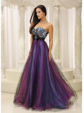 Prom Dress  Leopard Sweetheart and Belt  Colorful Tulle