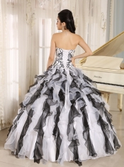 Quinceanera Gowns With Strapless 2013 Multi-color Embroidery Ruffles