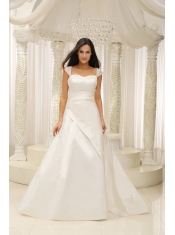 Quinceanera Dress For 2013 Embroidery With Beading On Satin A-line White