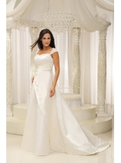 Quinceanera Dress For 2013 Embroidery With Beading On Satin A-line White