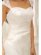 Quinceanera Dress For 2013 Embroidery With Beading On Satin A-line White
