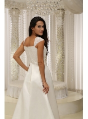 Quinceanera Dress For 2013 Embroidery With Beading On Satin A-line White