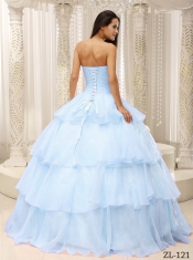 Elegant Ruched Bodice Hand Made Flowers Decorate Waist For Quinceanera Dress