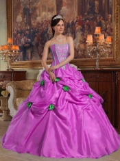 2014 Beautiful Lavender Ball Gown Strapless Floor-length Cheap Quinceanera Dresses