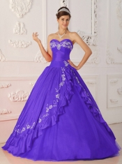 2014 Beautiful Purple A-Line Sweetheart Floor-length Cheap Quinceanera Dresses