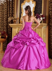 2014 Fashionable Fuchsia Ball Gown  Pick-ups Cheap Quinceanera Dresses