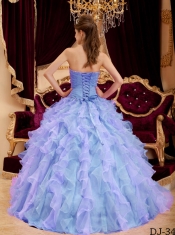 2014 Lilac Beading Ball Gown Sweetheart Floor-length Cheap Quinceanera Dresses