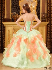 2014 Multi-Color Ball Gown Sweetheart Floor-length Cheap Quinceanera Dresses