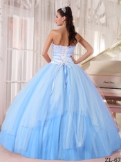 Affordable Ball Gown Sweetheart Pretty Quinceanera Dresses with Tulle Beading