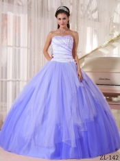 Affordable New Styles Ball Gown With Sweetheart Beading Quinceanera Dress in White and Blue