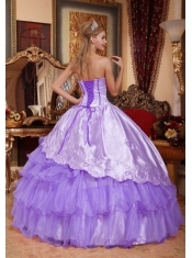 Affordable Purple Ball Gown Sweetheart In New Styles With Embroidery Quinceanera Dress