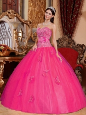 Ball Gown Sweetheart 15th Birthday Dresses Tulle Appliques