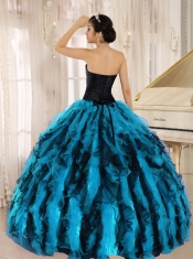Beaded and Ruffled Sweetheart For Multi-color Pretty Quinceanera Dresses Hawaii