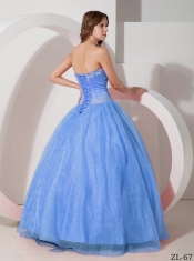 Beautiful Classical Ball Gown With Sweetheart Appliques And Beading For Quinceanera Dress