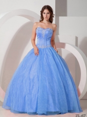 Beautiful Classical Ball Gown With Sweetheart Appliques And Beading For Quinceanera Dress