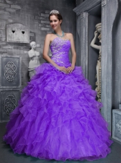 Beautiful Sweetheart Taffeta and Organza Beading and Appliques Purple Quinceanera Dress Beautiful Sweetheart Taffeta and Organza Beading and Appliques Purple Quinceanera Dress