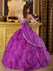 Best Quinceanera Dresses Sweetheart Ball Gown Purple