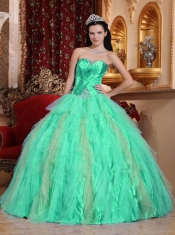 Brand New Sweetheart Apple Green Ball Gown Floor-length Tulle Beading Beautiful Quinceanera Dress For 2014 Brand New Sweetheart Apple Green Ball Gown Floor-length Tulle Beading Beautiful Quinceanera Dress For 2014