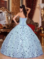Classical Purple Ball Gown Sweetheart With Tulle Sequins For Quinceanera Dress
