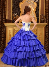 Classical Quinceanera Dresses in Colourful Sweetheart With Ruffles And Embroidery