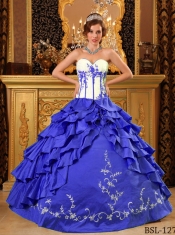 Classical Quinceanera Dresses in Colourful Sweetheart With Ruffles And Embroidery