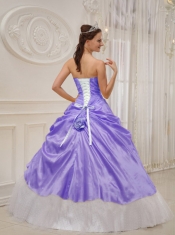 Colourful New Styles Strapless With Taffeta and Tulle Beading Quinceanera Dress