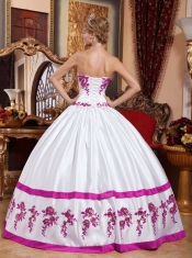 Colourful Sweetheart Floor-length With Taffeta Appliques For Sweet 16 Dresses