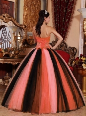 Exclusive Multi-colored Ball Gown Sweetheart Floor-length 2014 Spring Quinceanera Dresses