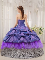Exclusive Taffeta Ball Gown Strapless Floor-length  2014 Spring Quinceanera Dresses
