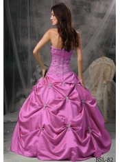 Modest Ball Gown In Classical Style With Strapless Floor-length And Beading For Quinceanera Dress