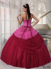 New Styles Ball Gown Strapless With Tulle Beading For Quinceanera Dress